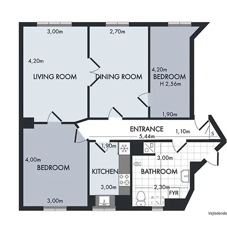 Hyggelig Two-bedroom In Osterbro Apartment Copenhagen